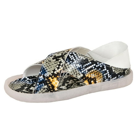 Womens Ladies Shoes Snake Pattern Flat Heel Sandals Cross Casual Beach Sandals Summer Open Toe Slide Sandals Comfortable Flats Flip-Flops Sandal Casual Platforms Wedge Sandals Heeled Sandals A20196
Womens Ladies Shoes Snake Pattern Flat Heel Sandals Cross Casual Beach Sandals Summer Open Toe Slide Sandals Comfortable Flats Flip-Flops Sandal Casual Platforms Wedge Sandals Heeled Sandals A20196