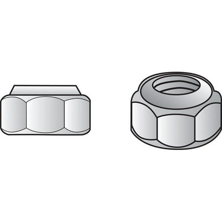 No. 10-24 Stainless Steel USS Nut Pack of 100