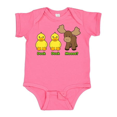 Inktastic Duck Duck Moose Gift Baby Boy or Baby Girl Bodysuit