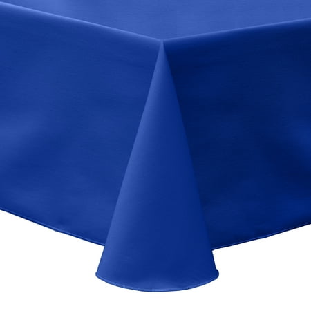 

Ultimate Textile (2 Pack) Poly-cotton Twill 60 x 84-Inch Oval Tablecloth - for Home Dining Tables Royal Blue