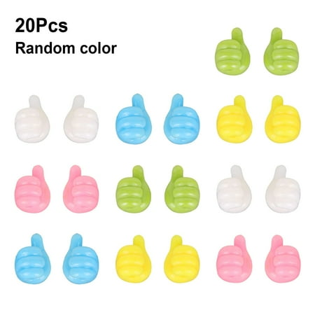 20Pcs Thumb Shape Self Adhesive Hooks Multifunctional Wall Traceless Silicone
20Pcs Thumb Shape Self Adhesive Hooks Multifunctional Wall Traceless Silicone