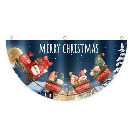 Christmas Drop Ornament Polyester Fan Flag Door Decoration Pendant New Year Gift
Christmas Drop Ornament Polyester Fan Flag Door Decoration Pendant New Year Gift