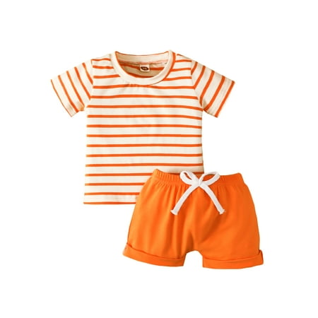 LisenraIn 2 Pcs Baby Infant Outfits Toddler Letter Print Short Sleeve T-shirt Contrast Color Shorts Set
LisenraIn 2 Pcs Baby Infant Outfits Toddler Letter Print Short Sleeve T-shirt Contrast Color Shorts Set