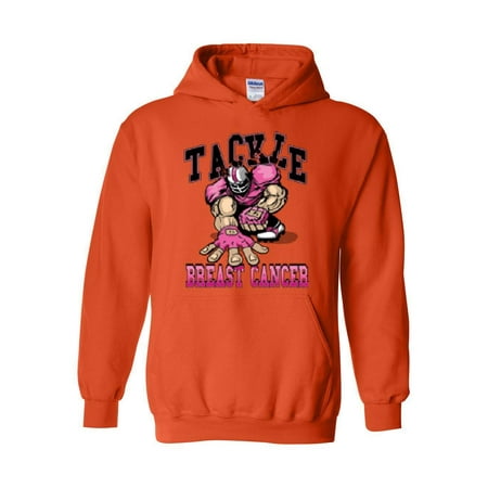 Cancer Awareness Hoodie Tackle Breast Cancer Football Cancer Awareness Football Fans Unisex Hoodies Sweater
