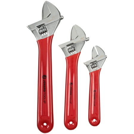 Jonard Tools AW-6810 Adjustable Wrench Set 6 8 & 10