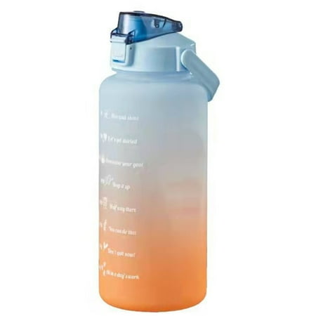 Portable Sports Water Bottle with Straw & Motivational Time Marking Reminder Orange Green
Portable Sports Water Bottle with Straw & Motivational Time Marking Reminder Orange Green
