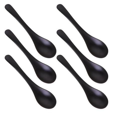 6PCS A5 Melamine Flatware Black Imitation Porcelain Soup Spoon Durable Tableware for Home (YG140155)
6PCS A5 Melamine Flatware Black Imitation Porcelain Soup Spoon Durable Tableware for Home (YG140155)