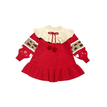 Jkerther Girl Cape Dress Long Sleeve Patchwork Knitted Party Princess Dresses with Bow
Jkerther Girl Cape Dress Long Sleeve Patchwork Knitted Party Princess Dresses with Bow