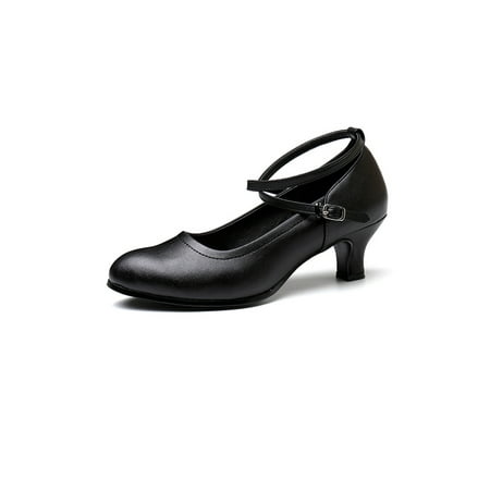 Crocowalk Ladies Dancing Shoe Ankle Strap Pumps Chunky Heel Latin Shoes Womens Mary Jane Heels Dance Non Slip Closed Toe Black Cross-Strap 3.5 cm Heel 10
Crocowalk Ladies Dancing Shoe Ankle Strap Pumps Chunky Heel Latin Shoes Womens Mary Jane Heels Dance Non Slip Closed Toe Black Cross-Strap 3.5 cm Heel 10