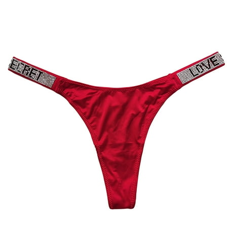 EHTMSAK Womens T-Back Sexy Tangas Stretch Panties G-String Thongs Low Rise Underwear Red XL
EHTMSAK Womens T-Back Sexy Tangas Stretch Panties G-String Thongs Low Rise Underwear Red XL