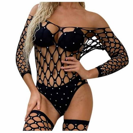 Lingerie For Women Clearance!WQQZJJ Womens Lingerie Ladies Cool Girl Sexy Lingerie High Elasticity Hollow See-through Hot Drill Jumpsuit Netsuit Anniversary Gift For Her
Lingerie For Women Clearance!WQQZJJ Womens Lingerie Ladies Cool Girl Sexy Lingerie High Elasticity Hollow See-through Hot Drill Jumpsuit Netsuit Anniversary Gift For Her