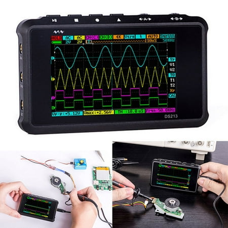 Handheld Mini Digital Smart Oscilloscope Tablet Scopemeter with Probe DS213