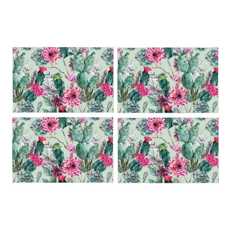 MKHERT Watercolor Boho Cactus Succulent Flowers Twigs Feathers and Arrows Placemats Table Mats for Dining Room Kitchen Table Decoration 12x18 inch Set of 4
MKHERT Watercolor Boho Cactus Succulent Flowers Twigs Feathers and Arrows Placemats Table Mats for Dining Room Kitchen Table Decoration 12x18 inch Set of 4