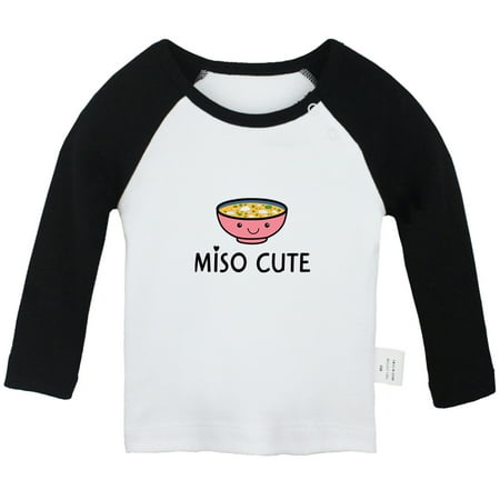Miso Cute Novelty T shirt For Baby Newborn Babies T-shirts Infant Tops 0-24M Kids Graphic Tees Clothing (Long Black Raglan T-shirt 12-18 Months)
Miso Cute Novelty T shirt For Baby Newborn Babies T-shirts Infant Tops 0-24M Kids Graphic Tees Clothing (Long Black Raglan T-shirt 12-18 Months)