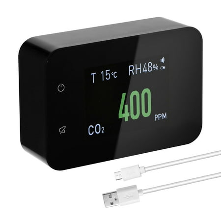 Suzicca Household Air Quality Detector Multifunctional CO2 Tester with Carbon Dioxide Value Electricity Quantity Temperature Humidity Display Function
Suzicca Household Air Quality Detector Multifunctional CO2 Tester with Carbon Dioxide Value Electricity Quantity Temperature Humidity Display Function