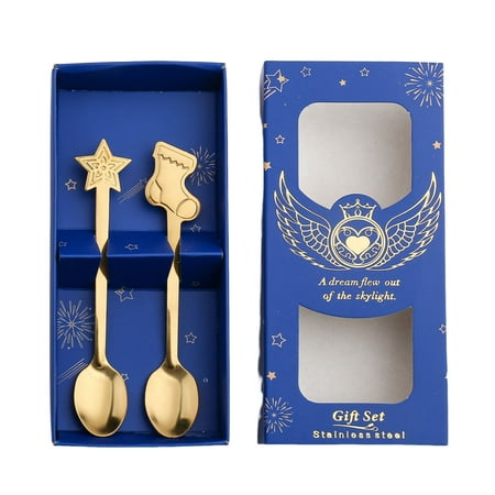 Pack of 2/4 Dessert Spoon for Christmas Classic Xmas Flatware Set Stainless Steel Made for Sugar Dessert F
Pack of 2/4 Dessert Spoon for Christmas Classic Xmas Flatware Set Stainless Steel Made for Sugar Dessert F