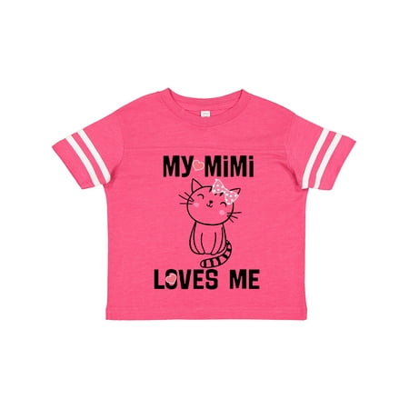 Inktastic Mimi Loves Me Grandchild Girls Gift Toddler Toddler Girl T-Shirt