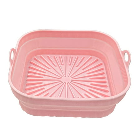 CUH Liner Reusable Basket Mat Heat Resistant Kitchen Tool Silicone Pot Air Fryer Baking Easy Cleaning Round Accessories Non-Stick Square Pink 20.5cm*20.5cm
CUH Liner Reusable Basket Mat Heat Resistant Kitchen Tool Silicone Pot Air Fryer Baking Easy Cleaning Round Accessories Non-Stick Square Pink 20.5cm*20.5cm