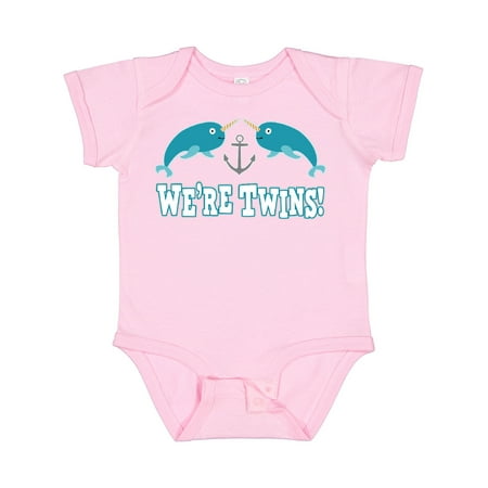 Inktastic Twins Narwhal Cute Whale Gift Baby Boy Bodysuit