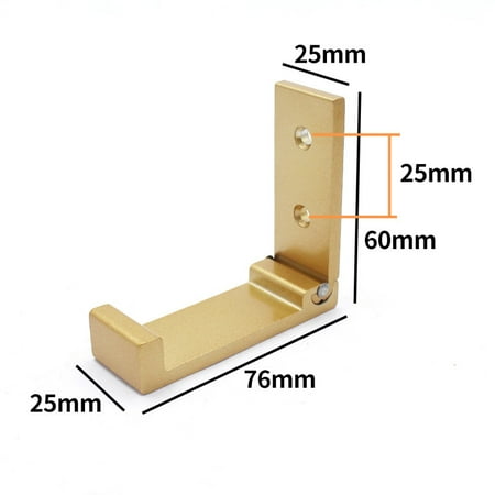 Dheera 90 Degrees Folding Clothes Hook Aluminum Alloy Punch-free Wall Hook Hanging Storage Device for Bag Hat Nails Available(Gold Square)
Dheera 90 Degrees Folding Clothes Hook Aluminum Alloy Punch-free Wall Hook Hanging Storage Device for Bag Hat Nails Available(Gold Square)