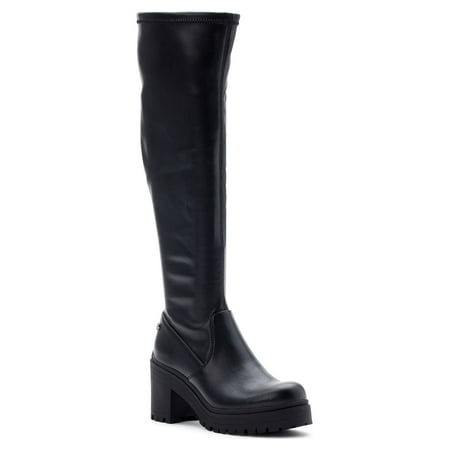 Madden NYC Women s Lug Sole Stretch Gore Knee-High Boots 
Madden NYC Women s Lug Sole Stretch Gore Knee-High Boots