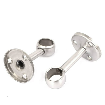 16mm Dia Rail Fittings Wardrobe Tube Clothes Lever Brackets