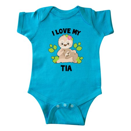Inktastic Cute Sloth I Love My Tia with Green Leaves Gift Baby Boy or Baby Girl Bodysuit
Inktastic Cute Sloth I Love My Tia with Green Leaves Gift Baby Boy or Baby Girl Bodysuit