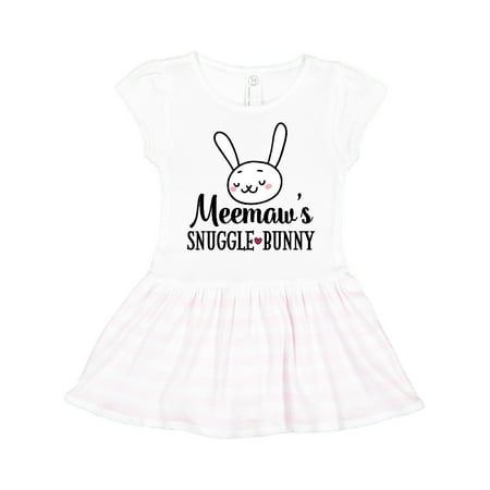 Inktastic Meemaw Easter Bunny Gift Gift Toddler Girl Dress