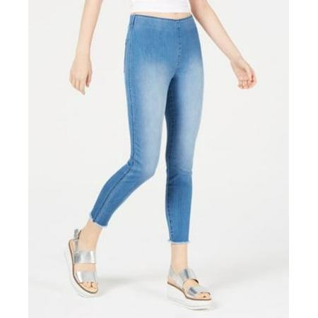 Rewash Juniors Raw-Hem Denim Jegging Authentic Blue 7