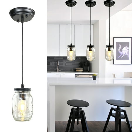 GoYeel Black Industrial Pendant Light Fixtures Kitchen Hanging Lighting with Clear Glass Cylinder Shade for Farmhouse Dining Room Coffee Bar Bedroom
GoYeel Black Industrial Pendant Light Fixtures Kitchen Hanging Lighting with Clear Glass Cylinder Shade for Farmhouse Dining Room Coffee Bar Bedroom