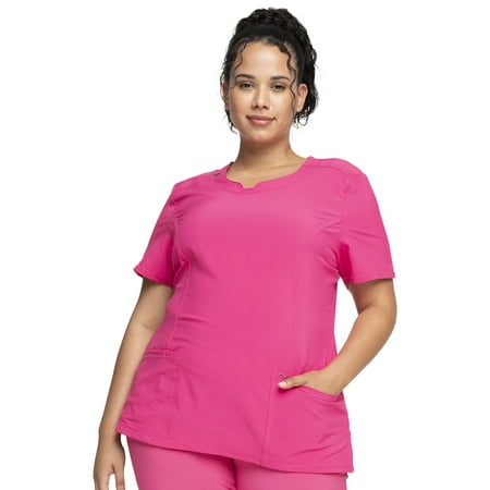 Cherokee Infinity Women s Scrubs Top Round Neck 2624A