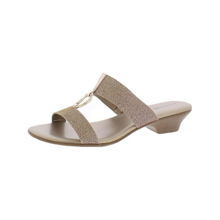 Karen Scott Womens Eanna Sandals Embellished Kitten Heels