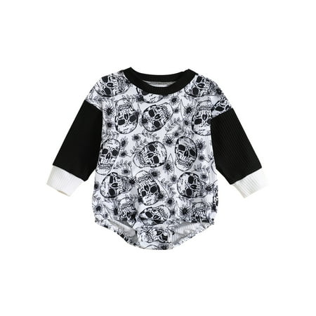 Baby Halloween Outfit Girl Boy Skull Print Sweatshirt Romper Oversized Long Sleeve Onesie Fall Halloween Baby Clothes
Baby Halloween Outfit Girl Boy Skull Print Sweatshirt Romper Oversized Long Sleeve Onesie Fall Halloween Baby Clothes