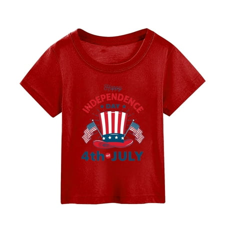 T Shirts for Girls Size 8 Summer Independence Day Flag Printed Short Sleeved Top Back to School 3-Red 100
T Shirts for Girls Size 8 Summer Independence Day Flag Printed Short Sleeved Top Back to School 3-Red 100