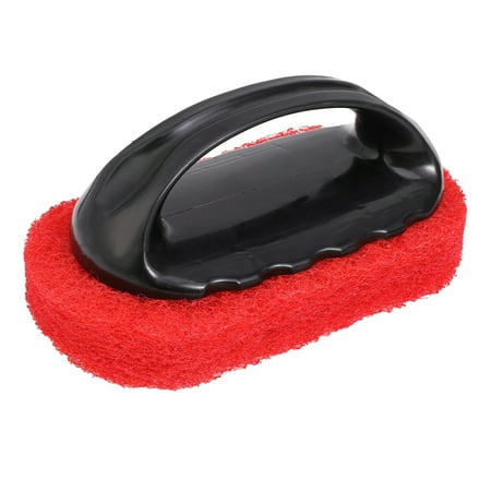 Riapawel 1Pcs Brush Decontamination Sponge Hard Bottom Cleaning Brush Stovetop Bathroom Bathtub Brush Floor Cleaning Tile Cleaning Brush