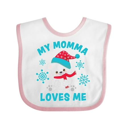 Inktastic Polar Bear My Momma Loves Me in Santa Hat with Snowflakes Gift Baby Boy or Baby Girl Bib
Inktastic Polar Bear My Momma Loves Me in Santa Hat with Snowflakes Gift Baby Boy or Baby Girl Bib