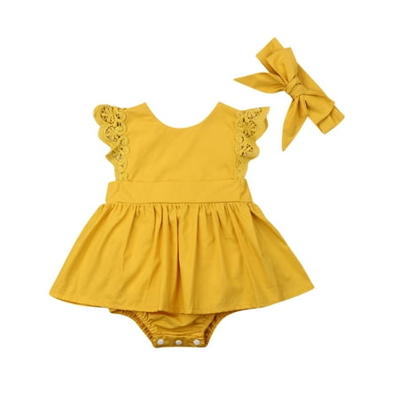 Newborn Baby Girl One Piece Romper Ruffle Sleeve Soild Color Bodysuit Jumpsuit with Headband
Newborn Baby Girl One Piece Romper Ruffle Sleeve Soild Color Bodysuit Jumpsuit with Headband