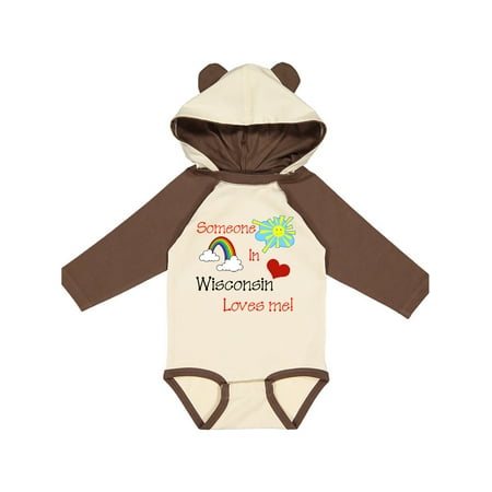 Inktastic Someone in Wisconsin loves me! Gift Baby Boy or Baby Girl Long Sleeve Bodysuit
Inktastic Someone in Wisconsin loves me! Gift Baby Boy or Baby Girl Long Sleeve Bodysuit