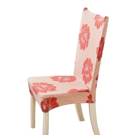 4Pcs Removable Stretchy Slipcovers Short Dining Room Chair Covers