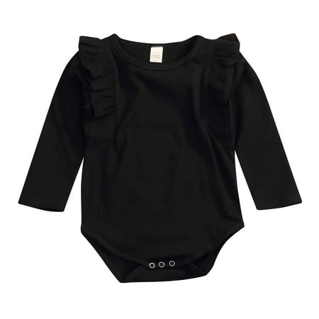 GRNSHTS Newborn Infant Clothes Baby Girls Long Sleeve Ruffles Romper Jumpsuit(D Black 18-24 Months) 
GRNSHTS Newborn Infant Clothes Baby Girls Long Sleeve Ruffles Romper Jumpsuit(D Black 18-24 Months)