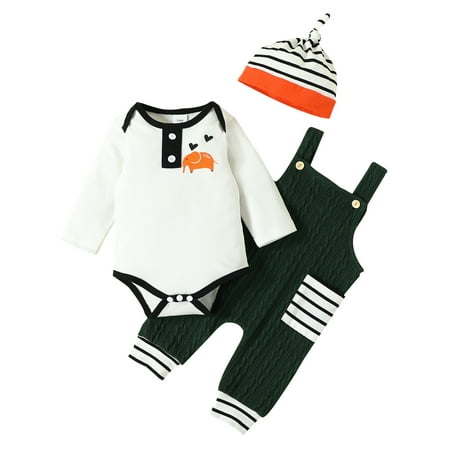 LAPAKIDS Infant Baby Boy Clothes Bodysuit Romper Top Long Sleeve Overall Pants Hat Set 9-12 Months
LAPAKIDS Infant Baby Boy Clothes Bodysuit Romper Top Long Sleeve Overall Pants Hat Set 9-12 Months