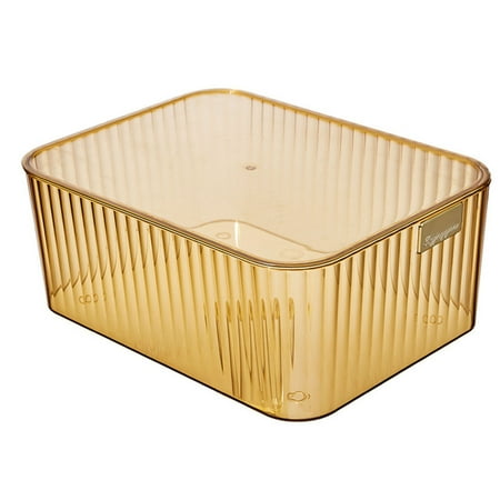 Plastic Divided Storage Organizer Box Moisture-Proof Storage Bins for Scarves Socks Bras High-end Amber Gold
Plastic Divided Storage Organizer Box Moisture-Proof Storage Bins for Scarves Socks Bras High-end Amber Gold