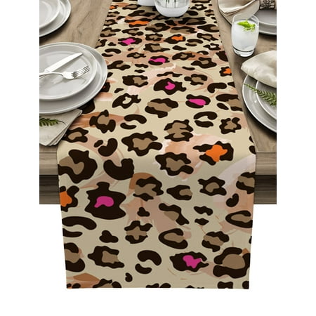Leopard Texture Polka Dots Table Runner Home Party Decorative Tablecloth Cotton Linen Table Runners for Wedding
Leopard Texture Polka Dots Table Runner Home Party Decorative Tablecloth Cotton Linen Table Runners for Wedding