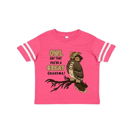 Inktastic Cute Owl Family-Owl Say That You re A Great Grandma Gift Toddler Boy or Toddler Girl T-Shirt
Inktastic Cute Owl Family-Owl Say That You re A Great Grandma Gift Toddler Boy or Toddler Girl T-Shirt