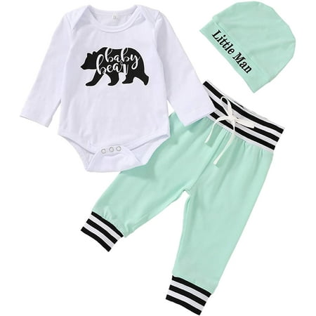 Newborn Infant Baby Boy Outfits Letter Print Romper+Camouflage Pants+Hat 3PCS Clothes Set
Newborn Infant Baby Boy Outfits Letter Print Romper+Camouflage Pants+Hat 3PCS Clothes Set