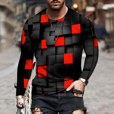 Men s 3D Digital Graphics Print T-Shirts Novelty Pattern Crewneck Funny Long Sleeve Fall Top Unisex Daily Blouses
Men s 3D Digital Graphics Print T-Shirts Novelty Pattern Crewneck Funny Long Sleeve Fall Top Unisex Daily Blouses