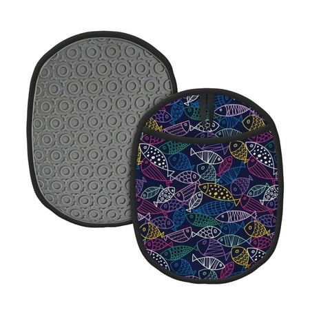 Naloa Cute Line Fish Silicone Pot Holders Oven Mitts Heat Resistant Hot Pads Non Slip Pot Holder for Kitchen Baking and Cooking 9.4 x 7.5 Inches
Naloa Cute Line Fish Silicone Pot Holders Oven Mitts Heat Resistant Hot Pads Non Slip Pot Holder for Kitchen Baking and Cooking 9.4 x 7.5 Inches