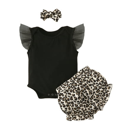 Bagilaanoe 3pcs Newborn Baby Girl Summer Rompers Set Ruffled Sleeveless Tops and Leopard Print Shorts Headband 6M 12M 18M 24M Infant Casual Outfits
Bagilaanoe 3pcs Newborn Baby Girl Summer Rompers Set Ruffled Sleeveless Tops and Leopard Print Shorts Headband 6M 12M 18M 24M Infant Casual Outfits