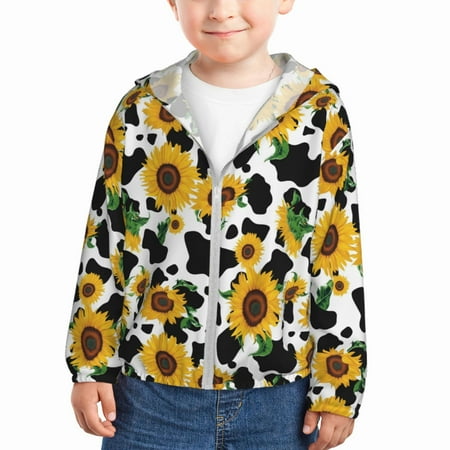 Gaeub Cute Cow Print Sunflower D Print Athletic Sun Protection Hoodie for Kids Long Sleeve Outdoor UV Shirt Running Fishing Top for Boys Girls-18 Months
Gaeub Cute Cow Print Sunflower D Print Athletic Sun Protection Hoodie for Kids Long Sleeve Outdoor UV Shirt Running Fishing Top for Boys Girls-18 Months