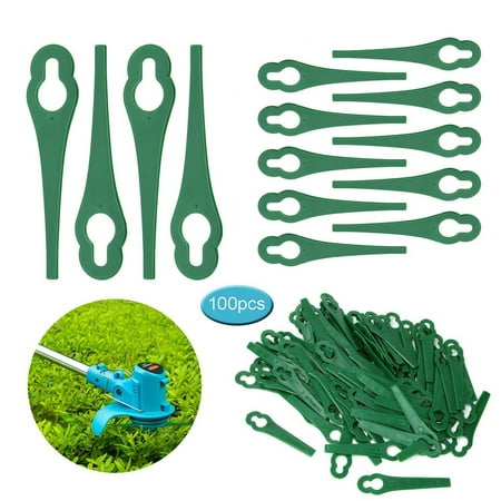 100 Replacement Plastic Blades For Garden Garden Mower Blades Length 83mm